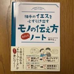 相手のイエスを必ず引き出す モノの伝え方サクッとノートのサムネイル