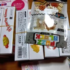 ヒロイチ パズブロック ライオン ホットドッグ ミニチュア セットのサムネイル