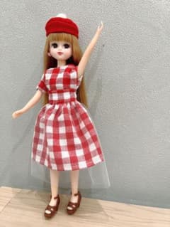 №25 クリスマス風リカちゃんのお洋服3点セット♡激安のため早い者勝ち♡限定品のサムネイル