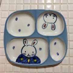 波佐見焼　うさぎ柄 お子様ランチプレート
