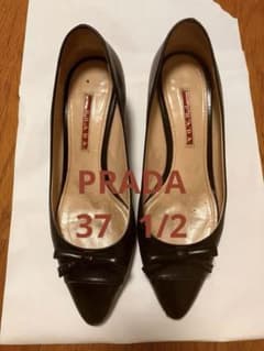 PRADA 가죽 하이힐 37 1/2