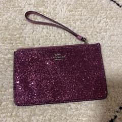 ＊GW中SALE＊COACH キラキラ ポーチ　ピンク　未使用品　コーチのサムネイル