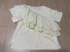 美品　チャオパニック　ティピー アシメフリルデザインカットソー　イエロー　Fのサムネイル
