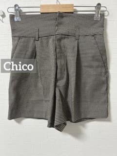 B*]様 k0028 Chico ハイウエストショートパンツ ブラウン - 4