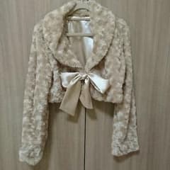 ピーちゃん様専用☆結婚式に☆ファー☆ボレロ☆Mのサムネイル