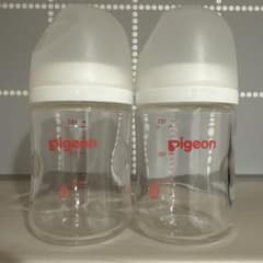 pigeon ガラス製哺乳瓶 2本セット（乳首附属なし）のサムネイル
