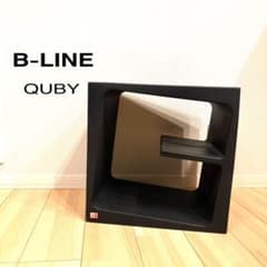 【B-Line】 QUBY シェルフ 廃盤・希少】B-LINE QUBYサイドテーブルキューブ型シェルフBlack