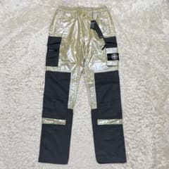 STONE ISLAND ゴールド イリディセント カーゴ パンツ Mサイズ - メルカリ