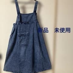 新品　未使用　 デニムサロペット 丈90cm 胸幅50cmのサムネイル
