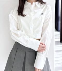 【美品】Heather アソートショートシャツ ホワイトのサムネイル
