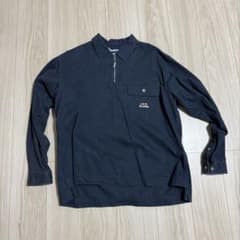 XLARGE ハーフジップ 長袖シャツ ネイビー Lのサムネイル