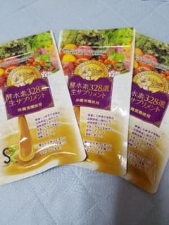 土・日限定価格!!酵水素328選☆生サプリ3袋セットのサムネイル