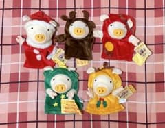 激レア ライトン生活 クリスマスパペットン 全5種セット コンプリート 当時品