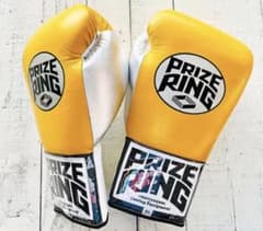 PRIZE RING ボクシンググローブ イエロー/シルバー 10oz - メルカリ