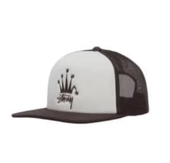 STUSSY CROWN STOCK TRUCKER CAP 新品 茶 キャップのサムネイル