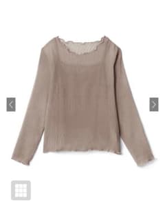 インナー付き楊柳シフォントップスのサムネイル