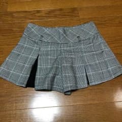 グレンチェック キュロット ショーパン♡ 黒レースがセクシー♡のサムネイル