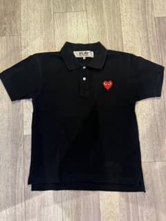 PLAY COMME des GARÇONS 半袖ポロシャツ S ブラック - メルカリ