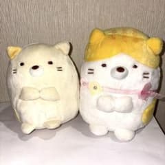 Sumikko Gurashi "Cat" and "Tiger" Siblings Plush Toy Set (2 pieces)