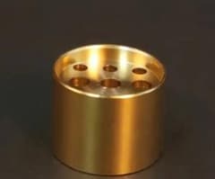 真鍮製線香立て 直径2cm 高さ1.5cmのサムネイル