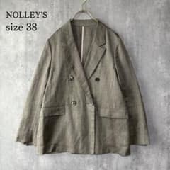 美品 ノーリーズ ウォッシャブルラミーシャンブレーダブルジャケット 