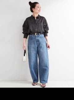 ベイクルーズ　B.C STOCK　DU JOUR 　バレルバギージーンズ 36のサムネイル