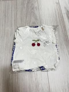 プティマイン チェリー刺繍ロンパース　女の子のサムネイル