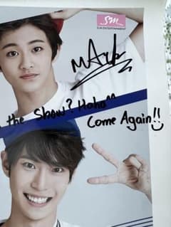 nct rookiesshow ポスター マーク 直筆サイン nct rookiesshow ポスター マーク 直筆サイン - メルカリ