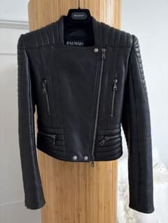 【美品】3日限定値下げ！BALMAIN レザーライダースジャケット34