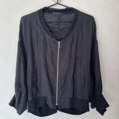 軽量黒ジップアップジャケットのサムネイル