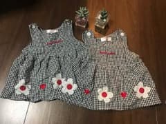双子 ワンピース チュニック 服 80のサムネイル