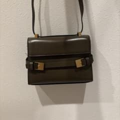 カーキ/オリーブグリーン ショルダーバッグ ベルトデザインのサムネイル