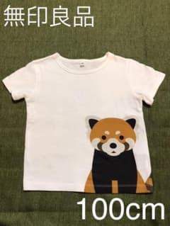 無印良品  プリントTシャツ  レッサーパンダ( 100㎝ )のサムネイル