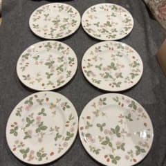 WEDGWOOD Wild Strawberry 皿 6枚セット 20cm - メルカリ