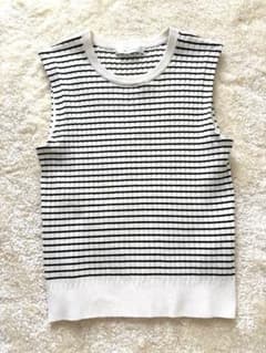 m's select ノースリーブ ニット ボーダーのサムネイル