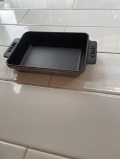 (2つ)STAUB ストウブ レクタンギュラーディッシュ グレー希少　廃盤 2つ)STAUB ストウブ レクタンギュラーディッシュ グレー希少 廃盤