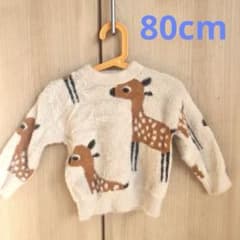 バンビ▪️鹿柄▪️ニットセーター 18-24M▪️80cmのサムネイル