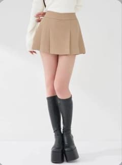 Darich ワイドプリーツミニスカート BEG ベージュ Mサイズ - メルカリ