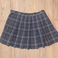 グレー チェック プリーツスカートのサムネイル