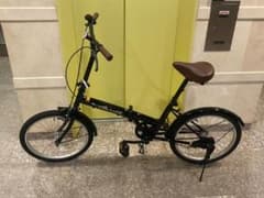 船橋直接引渡のみ】 折りたたみ自転車 ブラック 20型 軽量 ミニベロ 