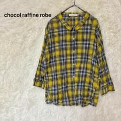 Chocol Raffine Robe Check 7/8 Sleeve Shirt FREE