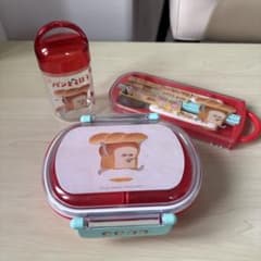 パンどろぼう 子ども用弁当箱 箸、フォークセット、おしぼりケースのサムネイル