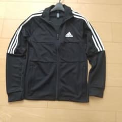 adidas ブラック ジャージ 上　　Mサイズのサムネイル