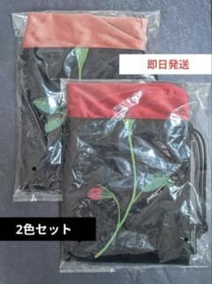 吉田ユニ Face to face ポーチ 巾着 レッド 赤 ピンク 新品未開封