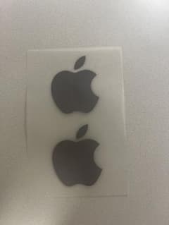 Appleロゴステッカー 2枚セット シルバーのサムネイル