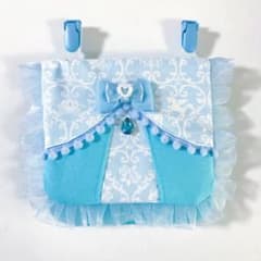 移動ポケット♡水色 ビジュー 可愛い レース♡大きめ ポーチ 発達障害 自閉症のサムネイル