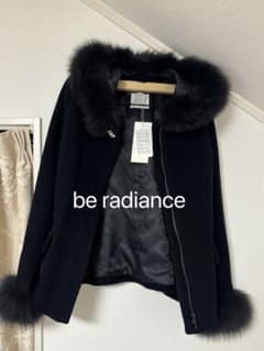 be radiance ウールショートコート ネイビー - メルカリ