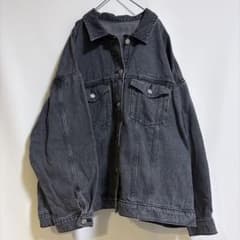 ◆GRL◆ グレイル　ブラックデニム　Gジャン　オーバーサイズ