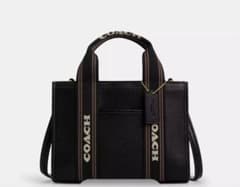 新品!coachコーチ　スミストートバッグ24 ブラックのサムネイル
