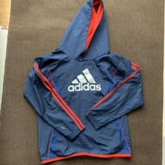 adidas フード付きピステ ネイビー/レッド　150のサムネイル